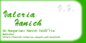 valeria hanich business card